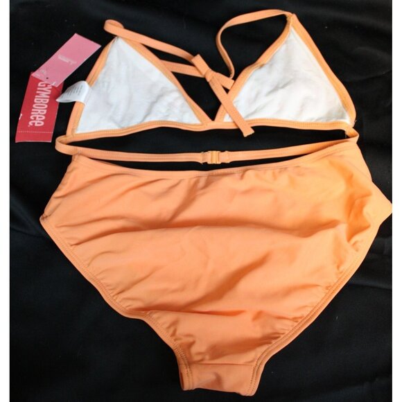 2006 Gymboree Freshly Picked Swimsuit Light Orange Bikini Flowers 2pc sz 10 - Picture 6 of 9